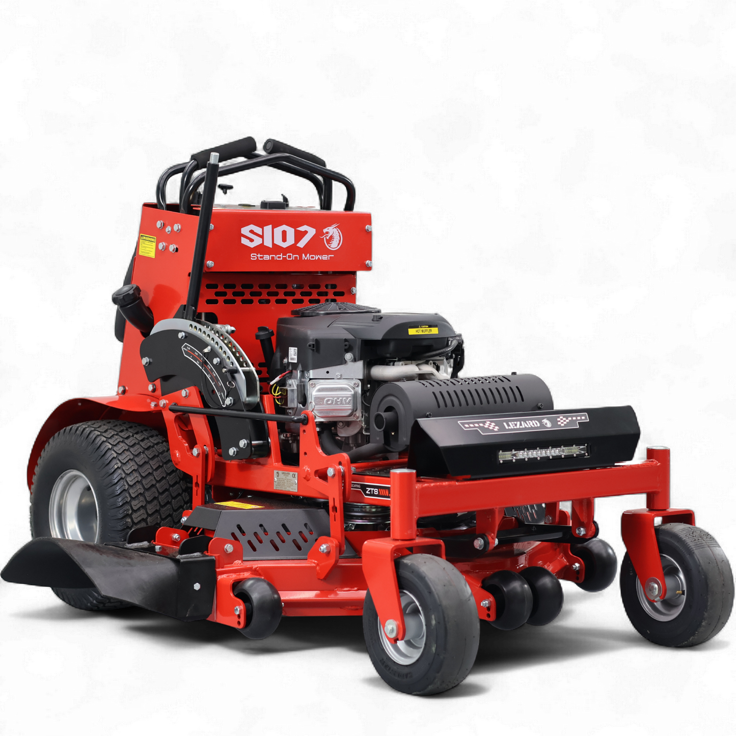 Tondeuse autoportée LEZARD S107 conducteur debout 27cv Briggs&Stratton 810cc 107cm Stand On